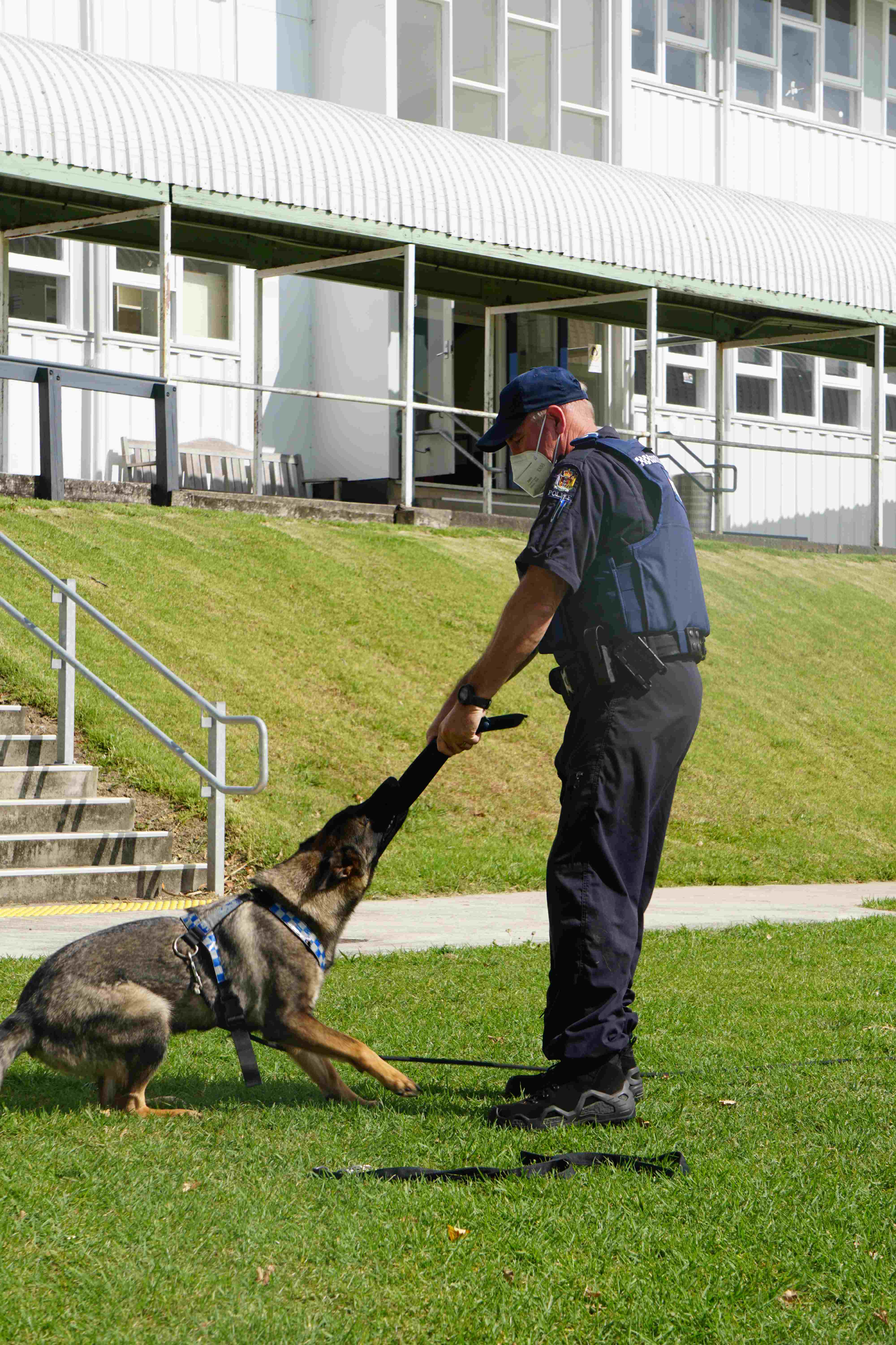 police dog school visit