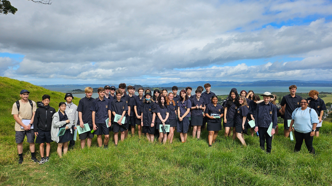 Geography field trip Mangere Mountain 2024