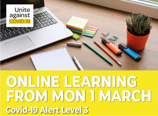 Covid Level 3 - online from 1 March 